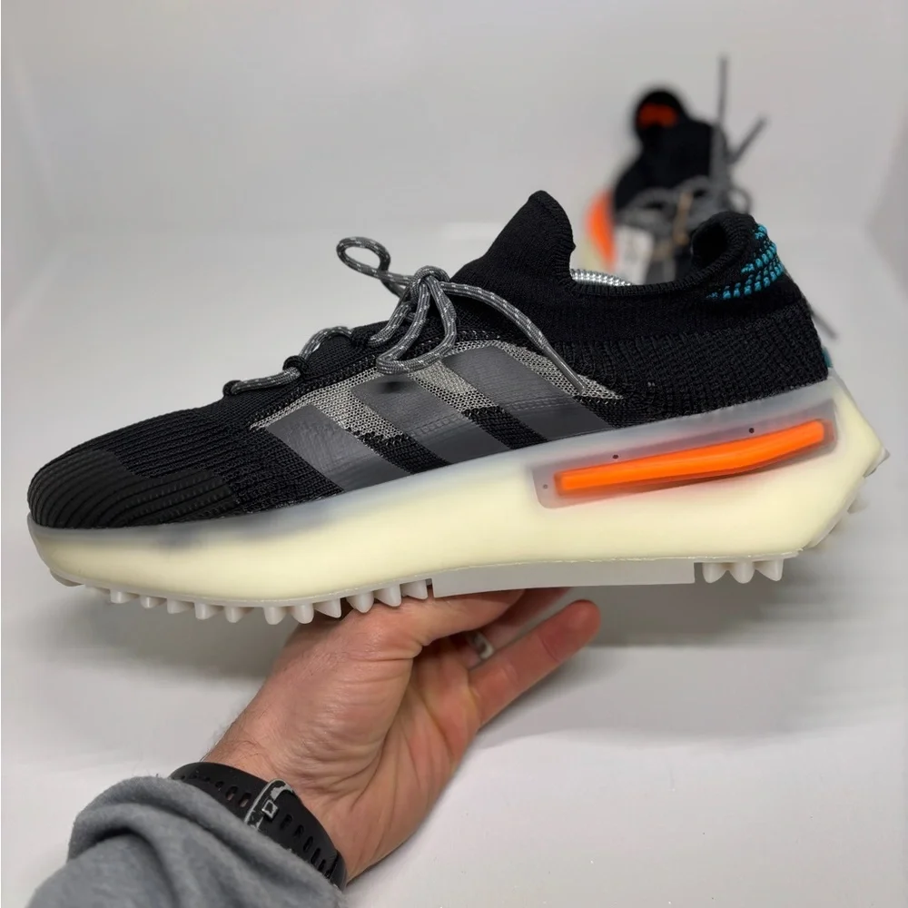 Adidas NMD S1 Black Orange Teal Sneakers Men’s 11.5 IF3092 Running Shoes